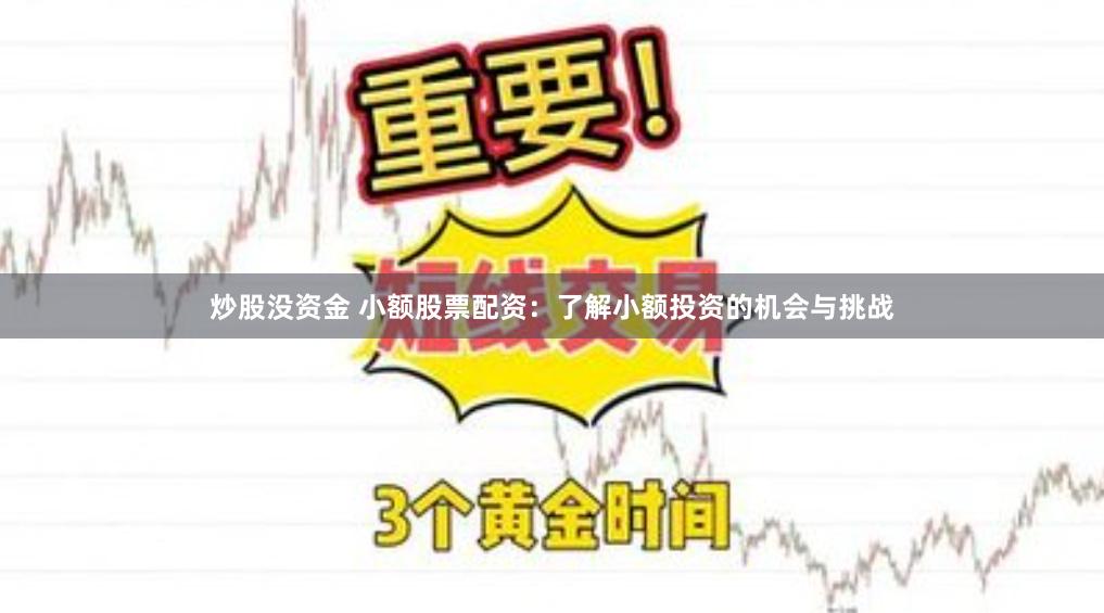 炒股没资金 小额股票配资:了解小额投资的机会与挑战